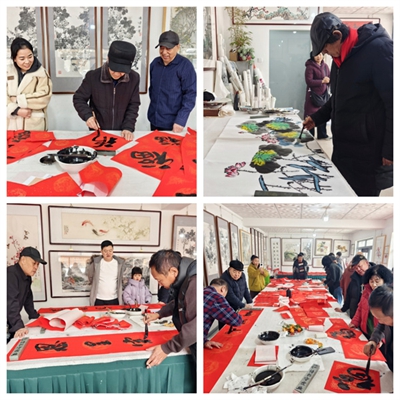 翰墨迎新春 春联送祝福——雄安新区雄县卉影书画艺术工作室开展公益写春联活动(图2) 翰墨迎新春 春联送祝福——雄安新区雄县卉影书画艺术工作室开展公益写春联活动(图2)