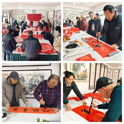 翰墨迎新春 春联送祝福——雄安新区雄县卉影书画艺术工作室开展公益写春联活动(图1) 翰墨迎新春 春联送祝福——雄安新区雄县卉影书画艺术工作室开展公益写春联活动(图1)